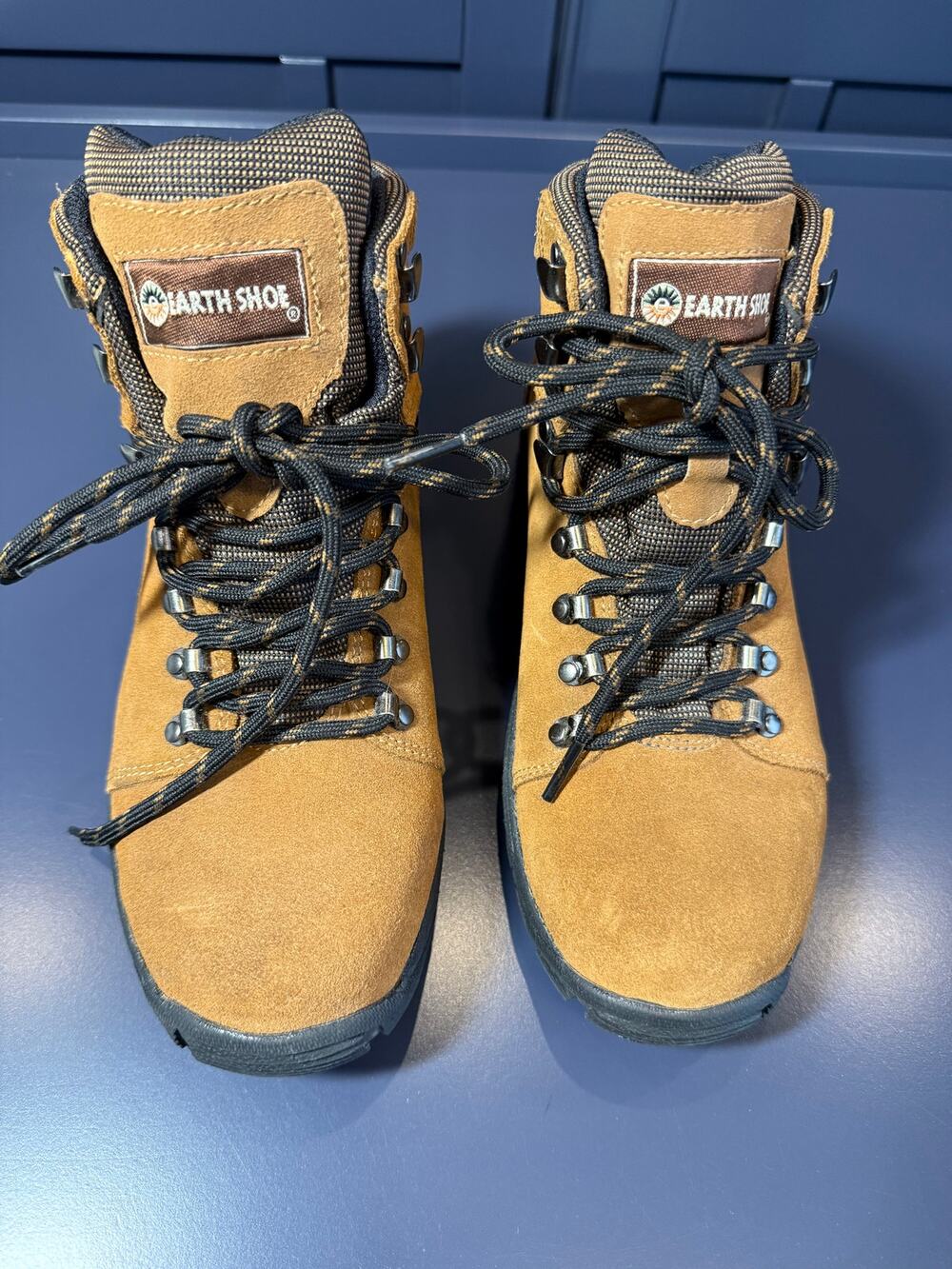 Earth Shoe Kristen Waterproof Suede Hiking Boots Brown Womens 8.5 Comfort